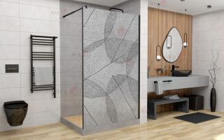 Душевая перегородка AvaCan MB120 MT чёрный